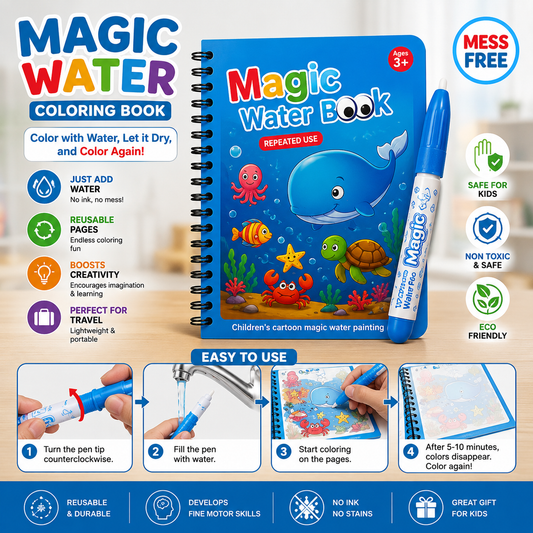 🌈 Magic Water Coloring Book ( BUY 1 GET 2 FREE )