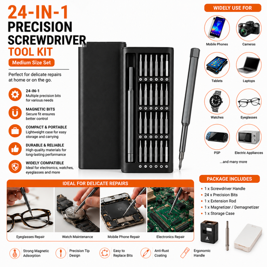 24 in 1 Precision Screwdriver Tool Kit – Big Size (1 Set)