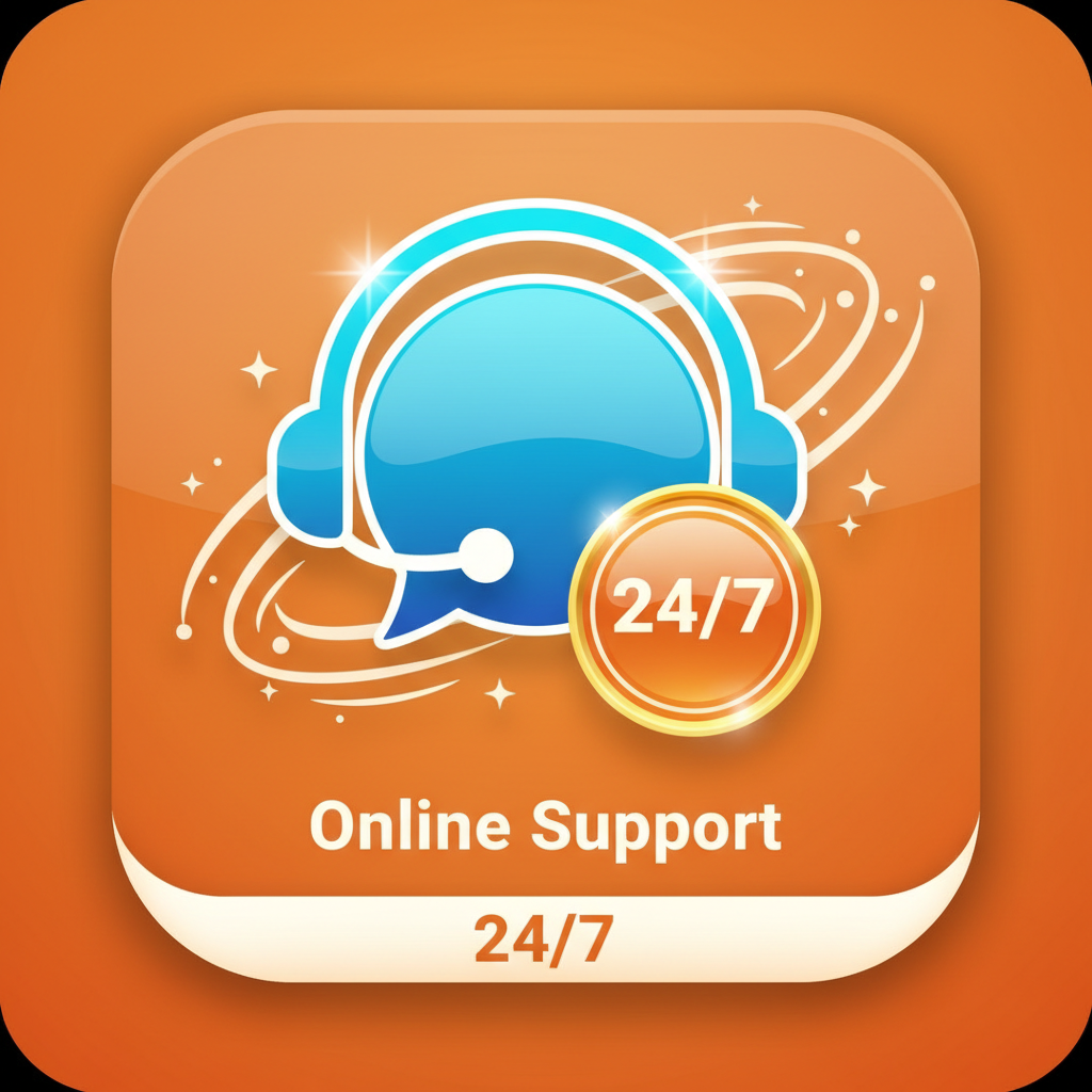 Online Support 24/7 Icon